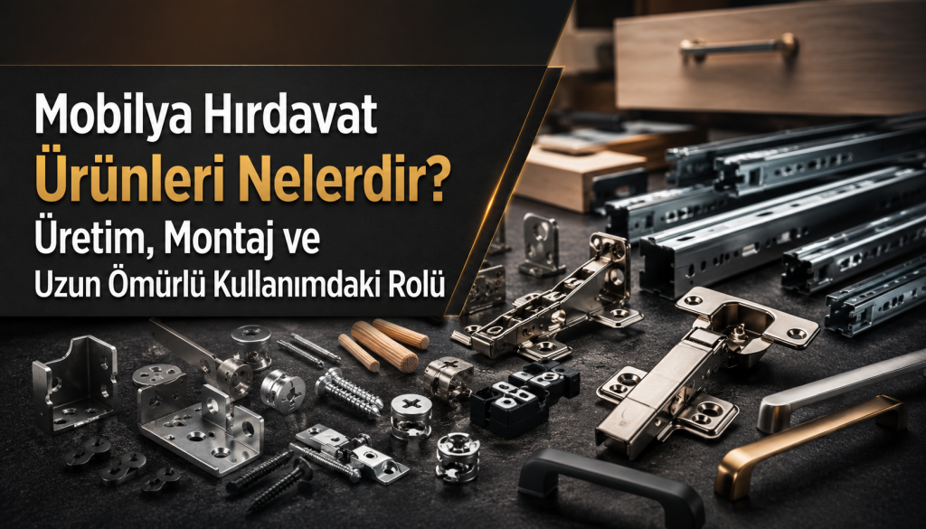 Mobilya Hırdavat Ürünleri Nelerdir? Üretim, Montaj ve Uzun Ömürlü Kullanımdaki Rolü